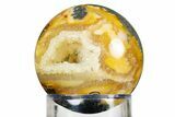 Colorful Polished Marcasite Agate Sphere - Indonesia #308981-1